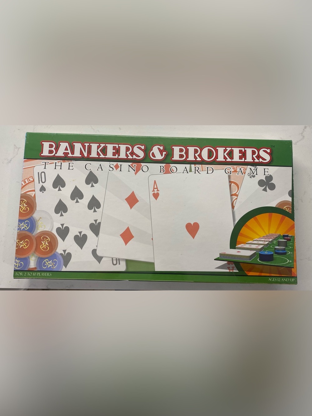 🆕 Bankers & Brokers The Casino Board Game Las Vegas Card Game Poker Style NEW